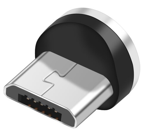 Адаптер магнитный (360 градусов круглый) microUSB