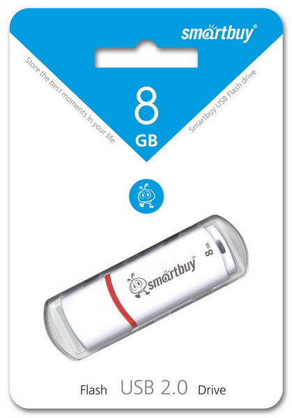 USB накопитель Smart Buy 8GB Crown (белый)