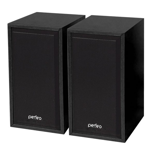 Компьютерные колонки Perfeo CABINET 2.0 6W (бук дерево)