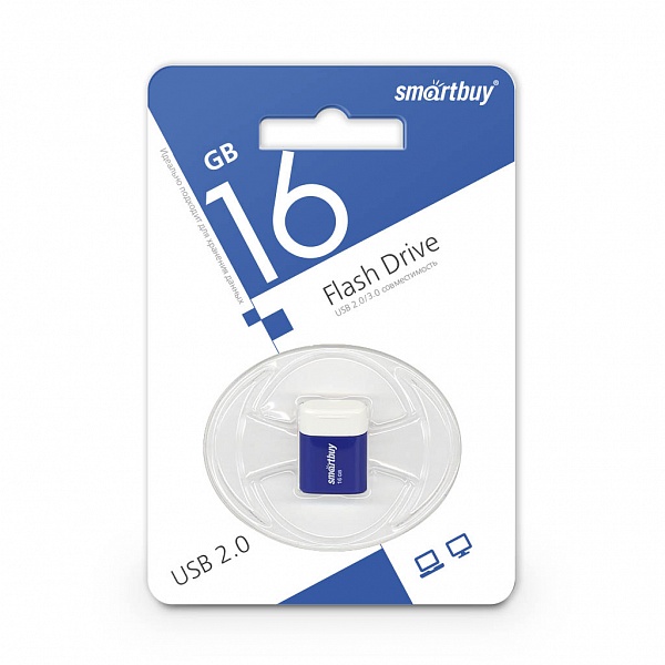 USB накопитель Smart Buy 16Gb Lara (синий)