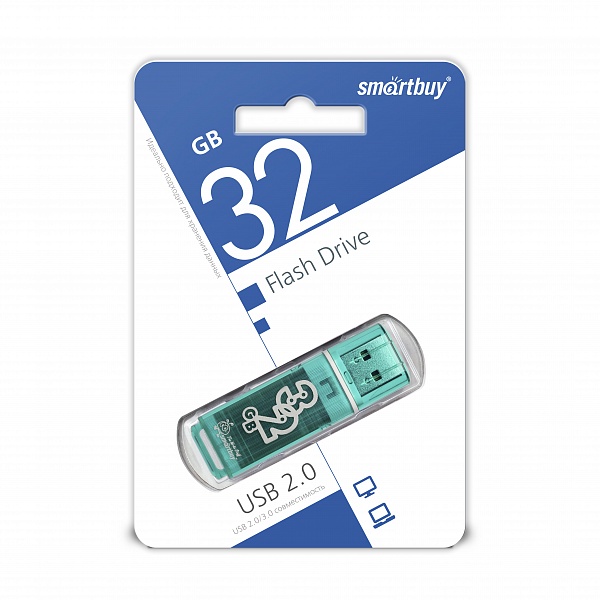 USB накопитель Smart Buy 32Gb Glossy (синий)