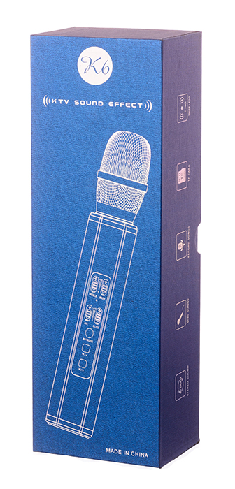Караоке Микрофон беспроводной KTV K6 (серебро)
