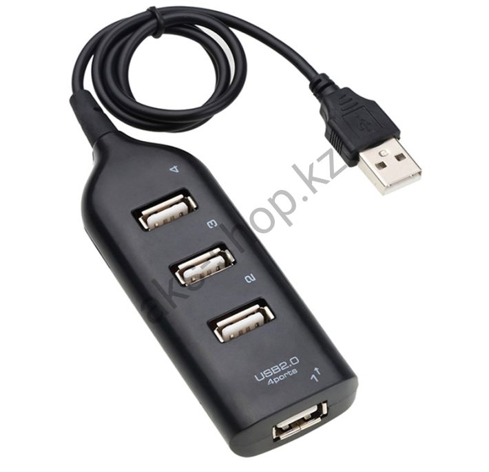 USB-хаб 2.0 (4 порта) Hi-Speed (черный)