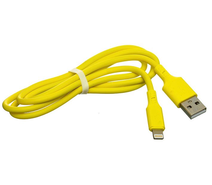 Кабель USB SKYDOLPHIN S21L lightning 2.4A 1m (желтый)