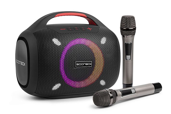 Аудиосистема- караоке SOONBOX S6300 (2 микрофона) 80W