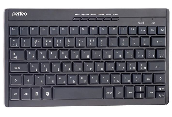 Клавиатура беспроводная Perfeo COMPACT (PF-4434) (черный)