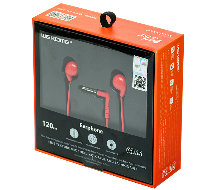 Наушники Wekome Design YA08 (красный)