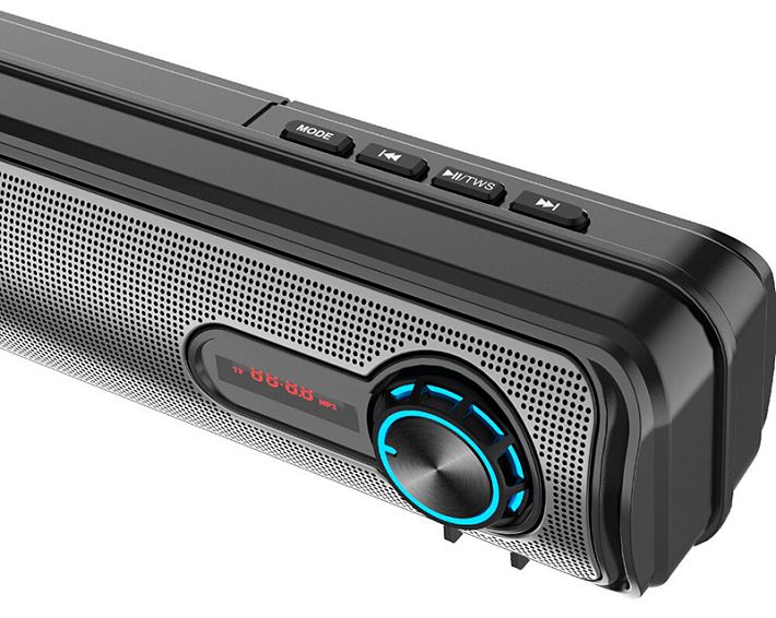 Bluetooth колонка ZQS3206 Multi-media TWS 1+1 (черно-синий)