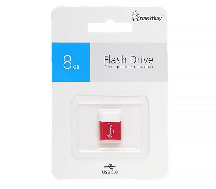 USB накопитель Smart Buy 8Gb Lara (красный)