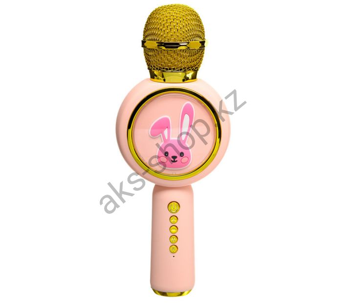 Караоке Микрофон беспроводной X6 (Baby Rabbit) (розовый)