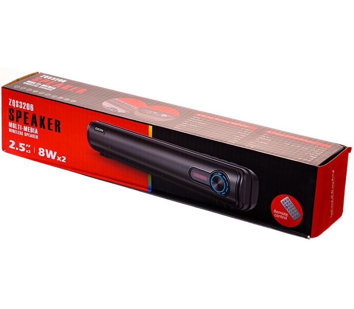 Bluetooth колонка ZQS3206 Multi-media TWS 1+1 (черно-синий)