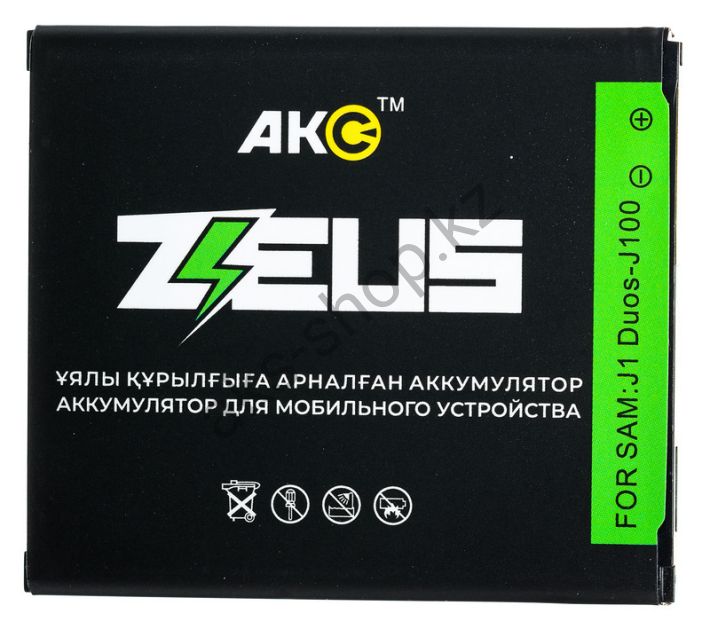 Аккумулятор Акс ZEUS Samsung Galaxy J1 Duos SM-J100 1850 mAh