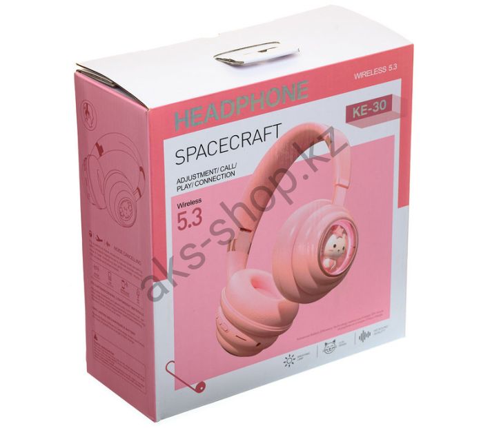 Bluetooth наушники KEEKA KE-30 (розовый)