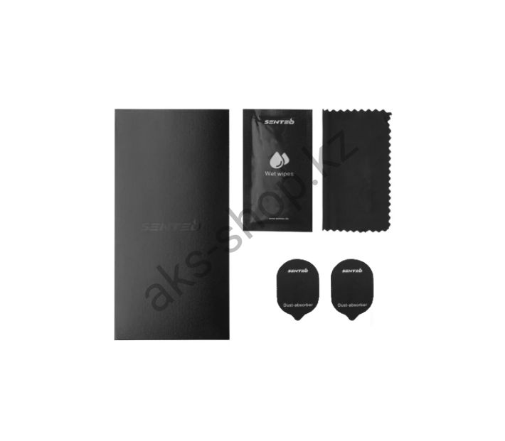 Защитное стекло "SENTEO" для iPhone 15 Pro (черный)