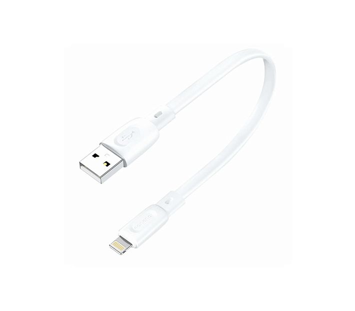 Кабель USB FONENG X107 lightning 2.4A 25сm (белый)