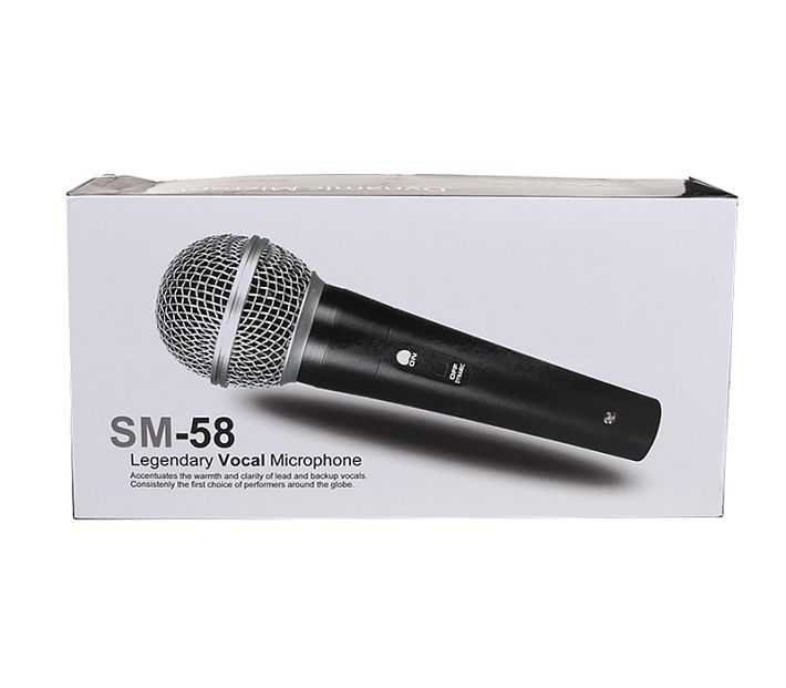 Микрофон профессиональный SM-58 (караоке) (черный)