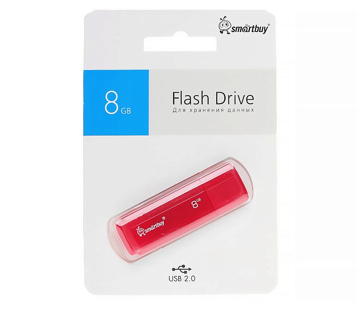 USB накопитель Smart Buy 8Gb Dock (красный)