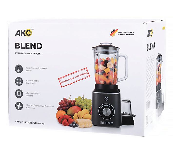 Блендер бытовой "Акс" Blend BD-01 (темно-серый)