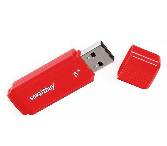 USB накопитель Smart Buy 8Gb Dock (красный)