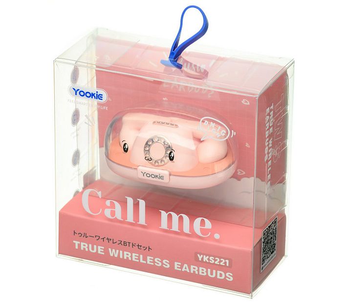 Bluetooth наушники Yookie Call me YKS221 (розовый)