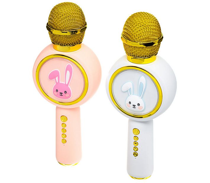 Караоке Микрофон беспроводной X6 (Baby Rabbit) (белый)