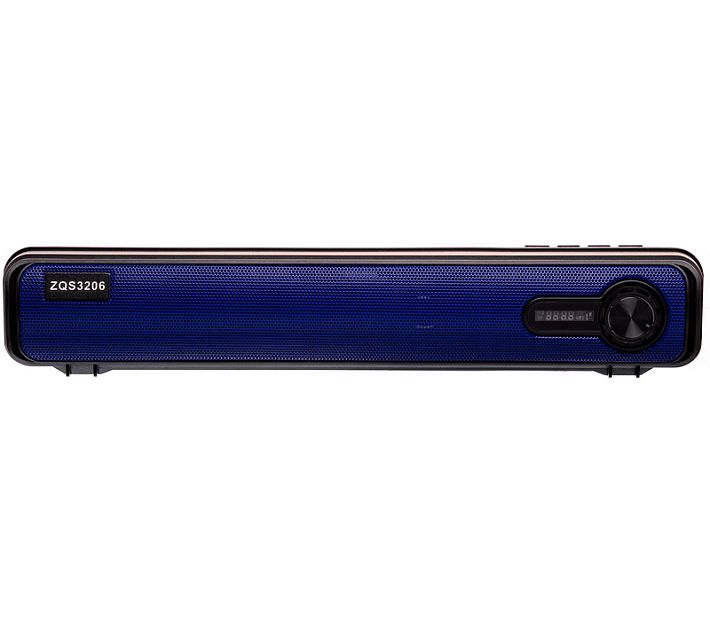 Bluetooth колонка ZQS3206 Multi-media TWS 1+1 (черно-синий)