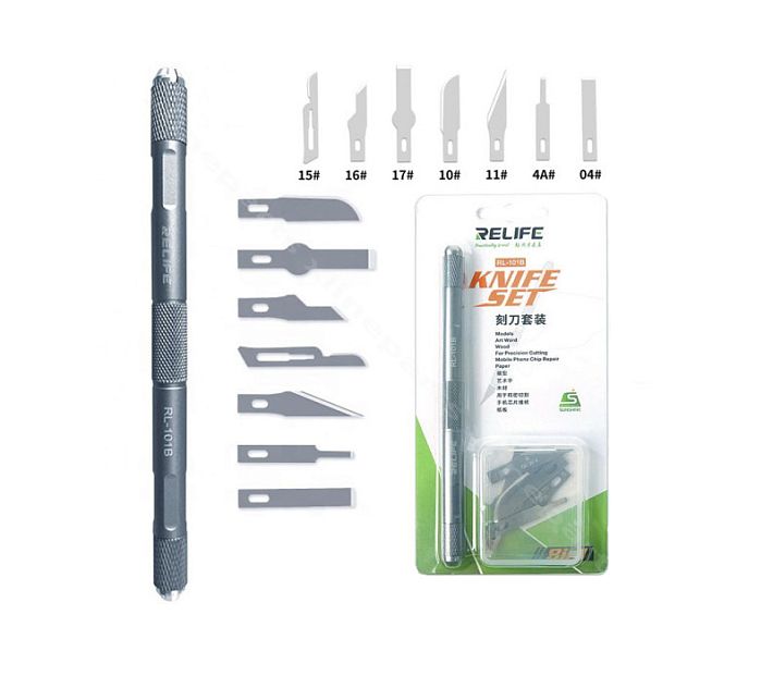 Скальпель двухсторонний Relife RL-101B 8in1