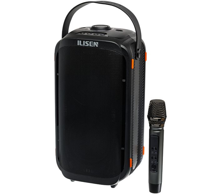Аудиосистема- караоке ILISEN V10 80W TWS 1+1 (черный)