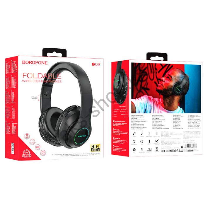Bluetooth наушники BOROFONE BO17 (черный)