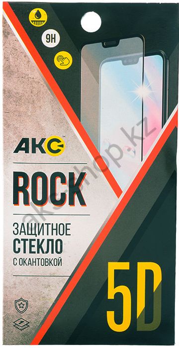Защитное стекло "Акс" Rock с окантовкой (Huawei Nova 3,черный)