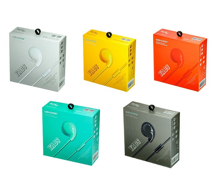 Наушники Wekome Design YA08 (желтый)