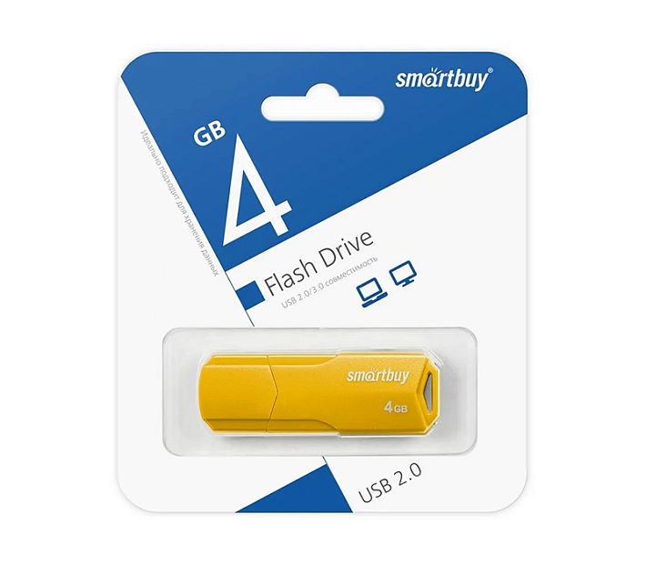 USB накопитель Smart Buy 4Gb Clue (черный)