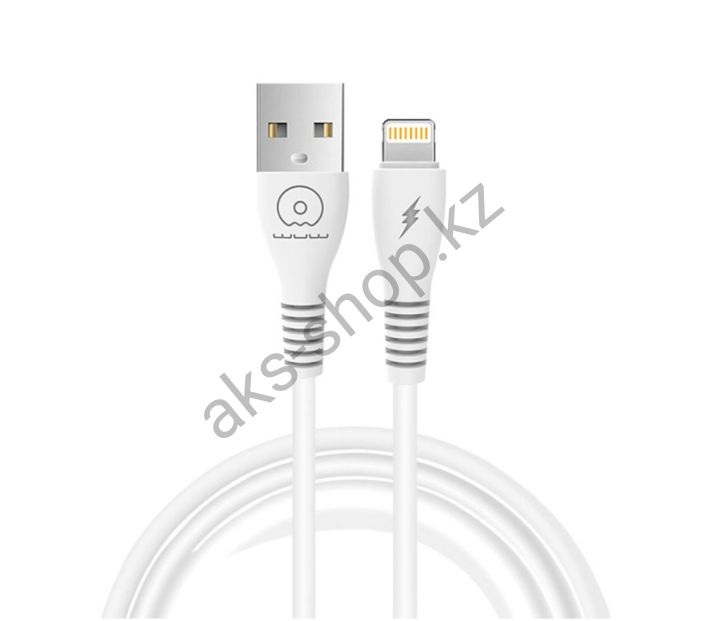 Кабель USB WUW X195 lightning 2.4A 1m (белый)