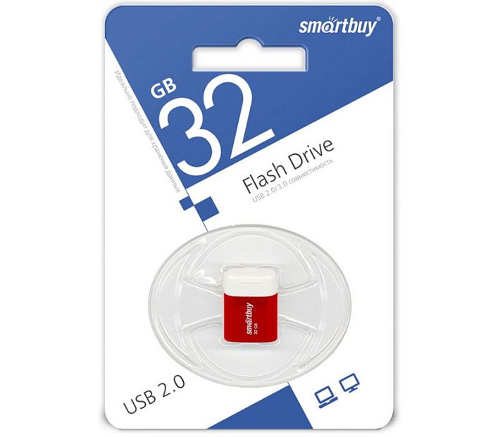 USB накопитель Smart Buy 32Gb Lara (красный)